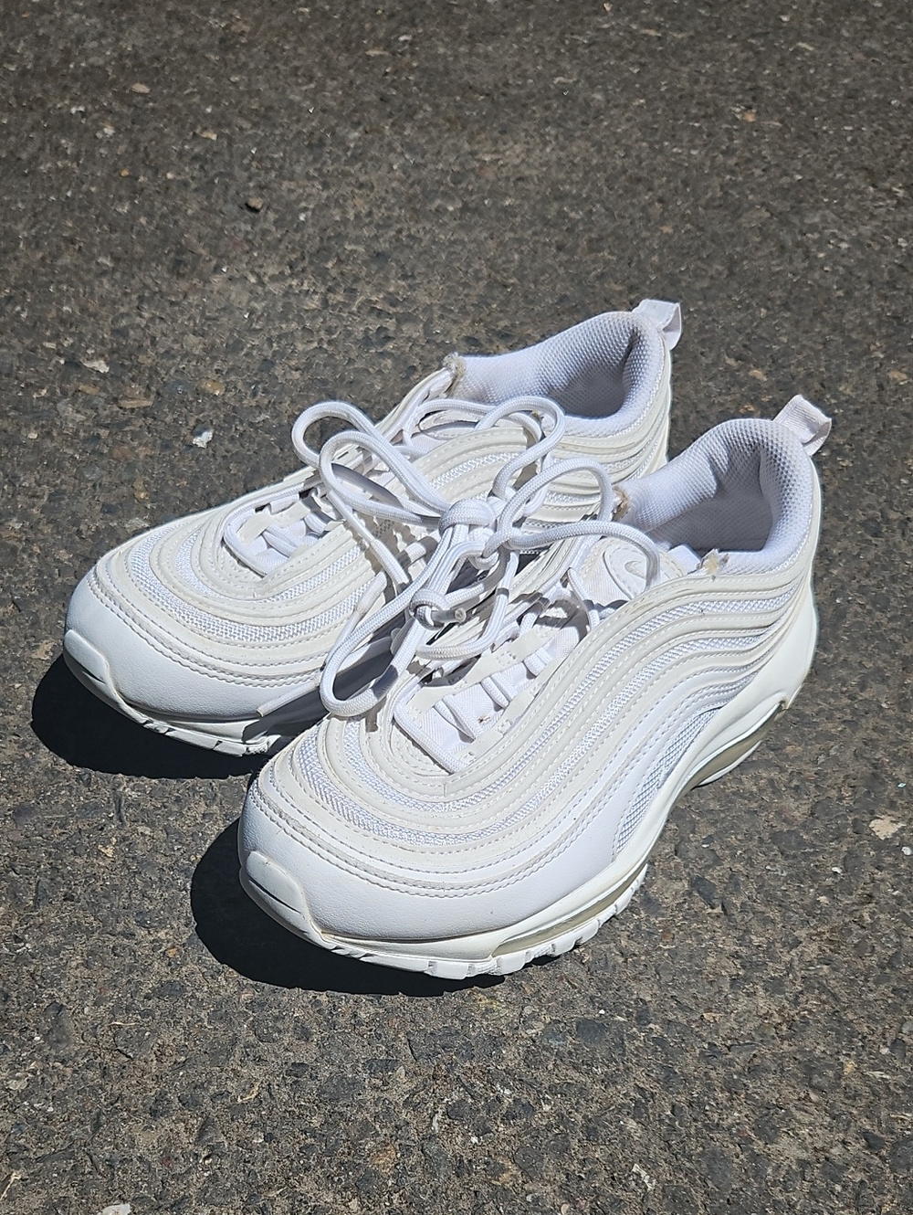 Nike Air Max 97' Reflective White Athletic Shoes Dh8016-100 Sz 6.5